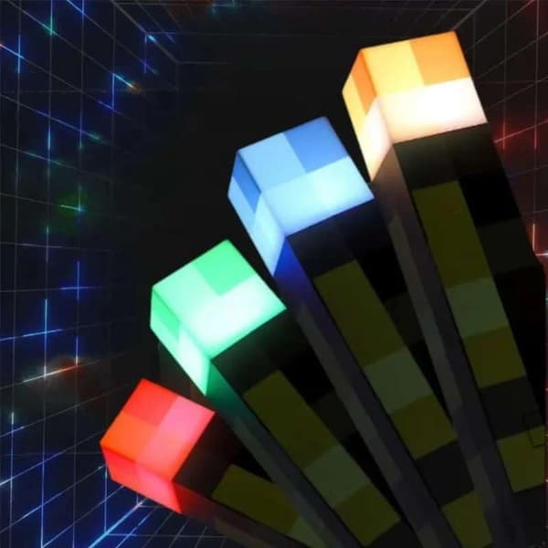 Rechargeable LED Table Lamp: 11-inch Torch Design for Kids, Home Decor, and Night Light