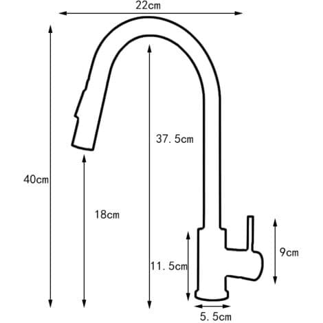 Kitchen Faucet with Pull-Down Spray, Brushed Nickel, Single Handle, Stainless Steel (FMY)