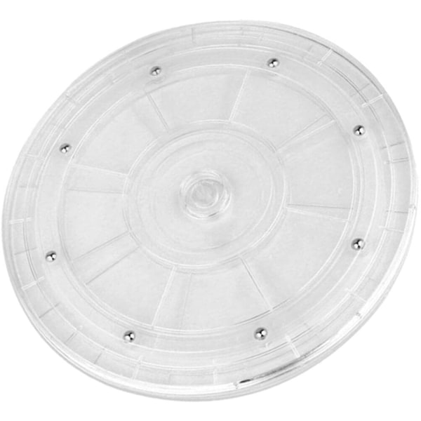 Klar akryl skivspelare Kökskryddhållare 360-graders roterande skivspelare Transparent skivspelare20,3X20,3X1,5CM 20.3X20.3X1.5CM