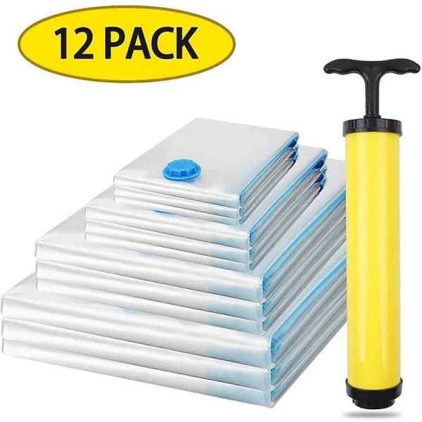 Large Vacuum Storage Bags Compression Bags Compatible with Hand Vacuum Pump