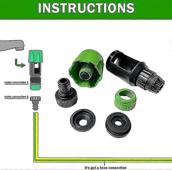 Kitchen Garden Water Tap Hose Quick Connector Adapter Tool, Universal Faucet Connection Adapter Kitchen Pipe Coupling Fittings Boris-FA-