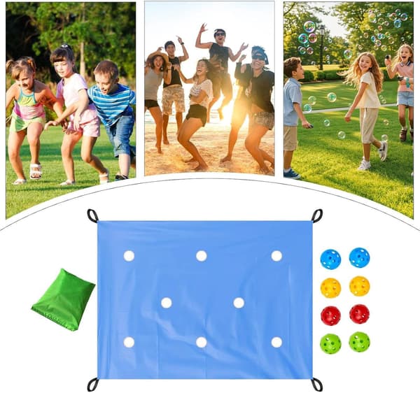 Tarp with Holes Team Building Game | Fun Group Activity Set | Cooperative Game Kit (DB)