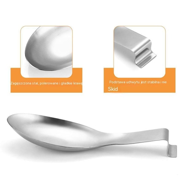 1 styck (tungsten) Rostfritt Stål Skedstöd, Skedredskapshållare, Skedstöd, Multifunktionellt Skedstöd, för Köksbänken Spishäll
