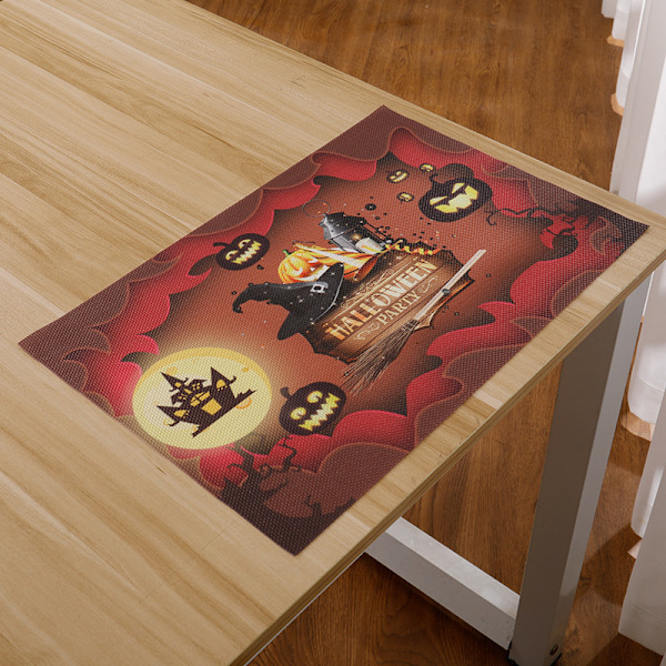 Halloween-pöytäliinat pöydälle - Syyspöytäliinat 3 kpl, Kurpitsa-pöytäliina 12x18 tuumaa, Pöytäliina juhliin, keittiöön, ruokailuun, kotiin
