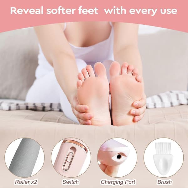 Nuve Smooth Pedicure Stick, Elektrisk Hård Hudfjerner til Fødder, Ref: 4450