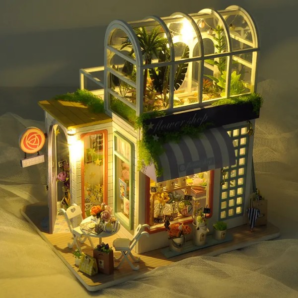 DIY Miniature Dollhouse Room Kit - Kit DIY Craft Hobbyer til kvinder/mænd Gaver til teenagere Voksne Boligindretning