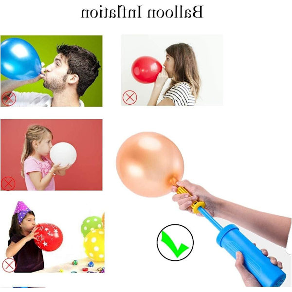 Manuaalinen ilmapallopumppu ilmapallojen täyttölaite ilmapallopumppu g