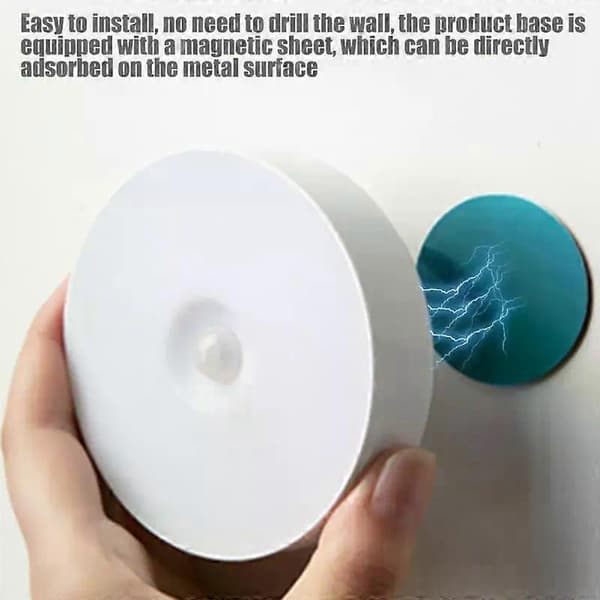 Motion Sensor Wall Lamp Intelligent Cabinet Lighting LED Night Light Energy Saving Home Bedroom USB Rechargeable 1PC 1PC