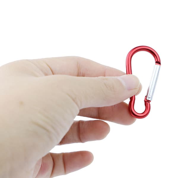 10 st aluminiumlegering karbinhake mini karbinhake liten nyckelkarbinhake