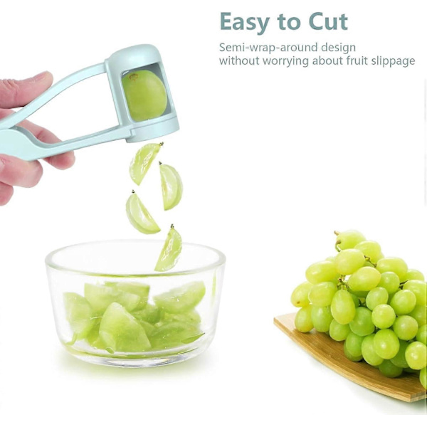 Grape Slicer for Toddlers, Grape Cutter, Cherry Tomato Slicer Kitchen Tool, Creative Small Fruit Slicer Tool