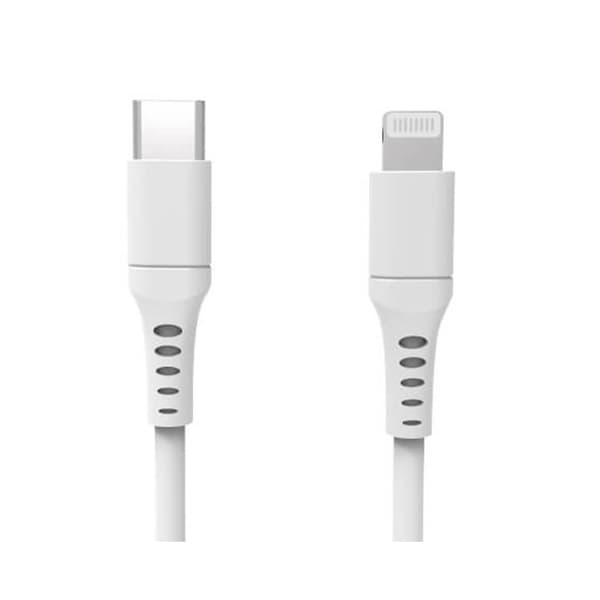 Ladekabel USB-C til Lightning 3m Hvid MFI C94 Vit