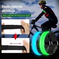 USB Rechargeable LED Armband - 4-pack Reflective Safety Bands