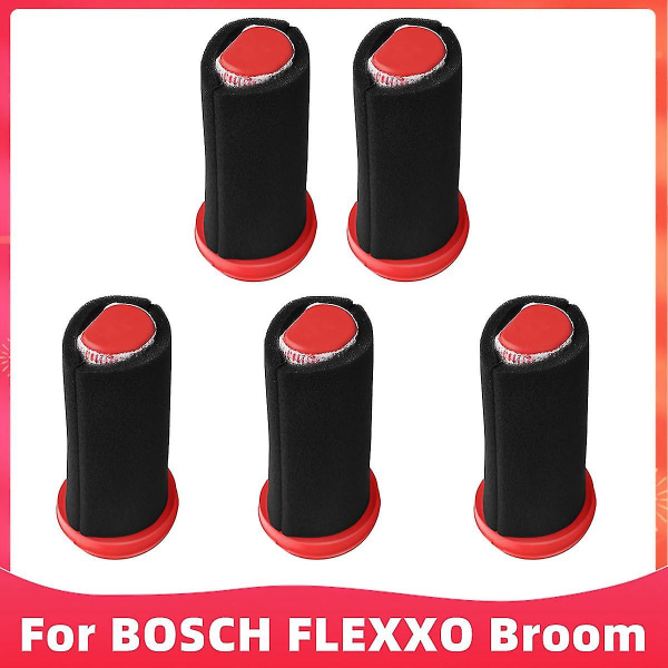 5 stk vakuumfiltre kompatible med Flexxo Broom Bbh3z0025 Bbh3petgb Bbh3251gb Bbh3211gb støvsuger reservedeler