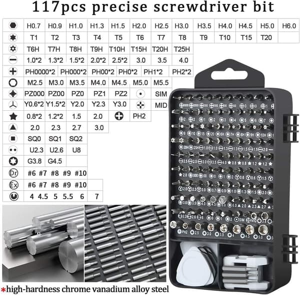 138-in-1 Precision Screwdriver Set - Magnetic Electronics Repair Kit for Phone, Laptop, PC, PS5, Watch, Camera & More