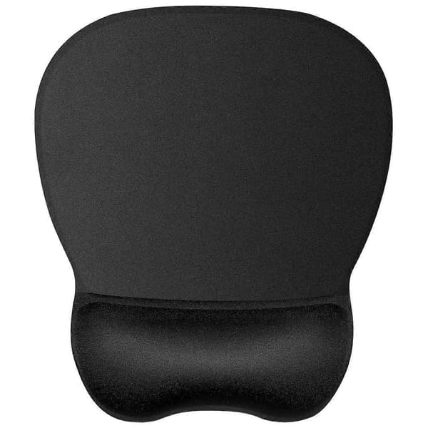 Musematte håndleddsstøtte, ergonomisk musematte med håndleddsstøtte i minneskum for datamaskin, bærbar PC, kontor, hjem og reise, svart