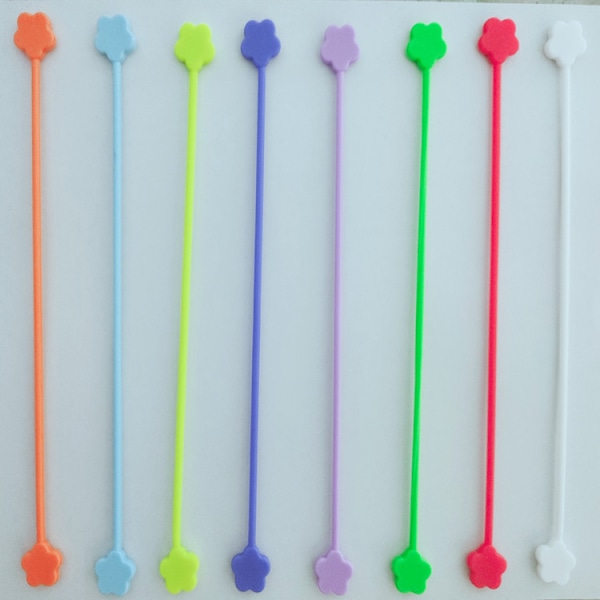 10 st Reusable Twist-band med Stark Magnet för att Bunta och Organisera Kablar, Hörlurskablar, USB-laddningskablar - Färg slumpmässig