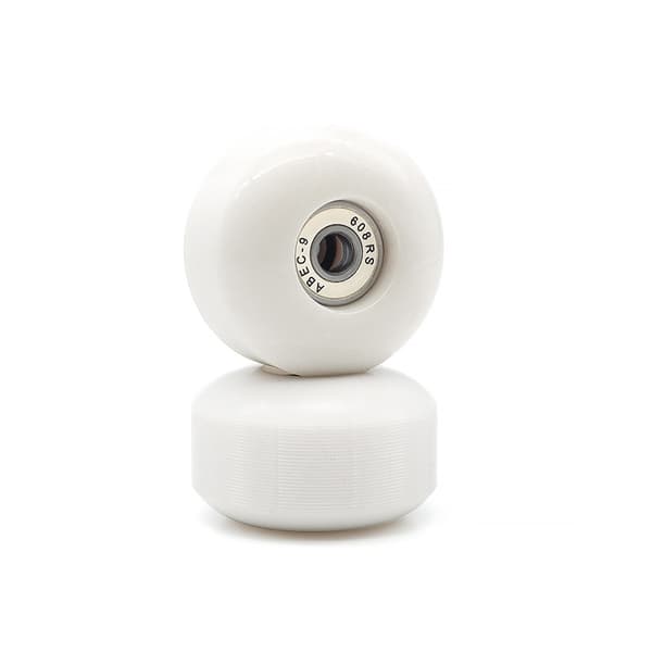 52 mm Skateboardhjul, 2 stk. elastiske PU 80% erstatningshjul med kuglelejer til skateboard cruising