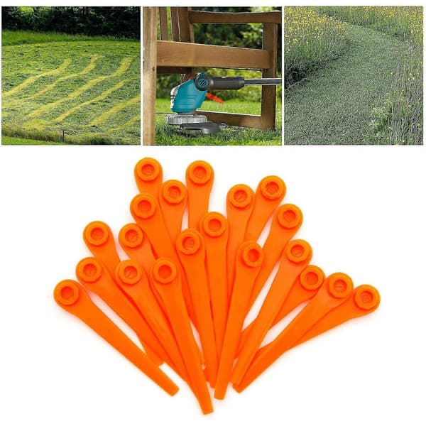 50 stk ABS-kutterblader for Gardena, reservedeler til gressklipper, 05368-20