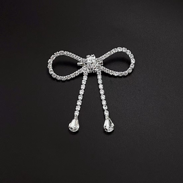 Sløjfebrosche, 1 stk. Sløjfe Diamant Brosche Rhinesten Sløjfe til Daglig Brug, Fester, Bryllupper, Festligheder