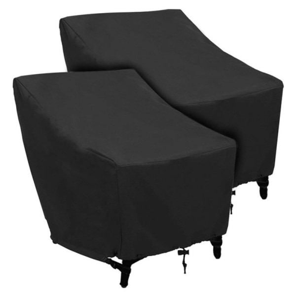 210D UV-belagd Heavy Duty rip-stop och vattentät Lounge Deep Seat överdrag för utemöbler för gräsmatta uteplats (2 pack- 27,6*31,1*40,2”)