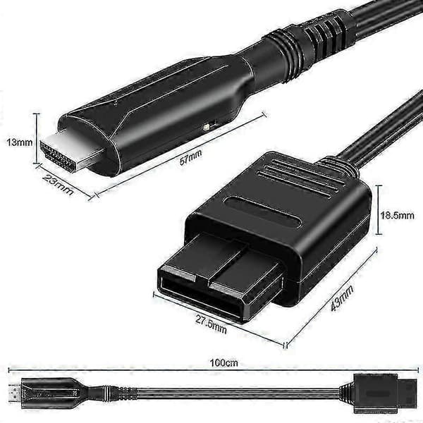 HDMI-adapter til Sony PS1/PS2 Spillekonsol - Audio- og Videokonverteringskabel