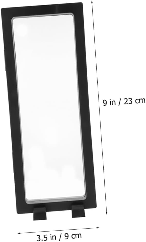 Kelluva koruteline 3 kpl musta 9x23x2cm PE-kalvo 3D ripustettu esittelyteline