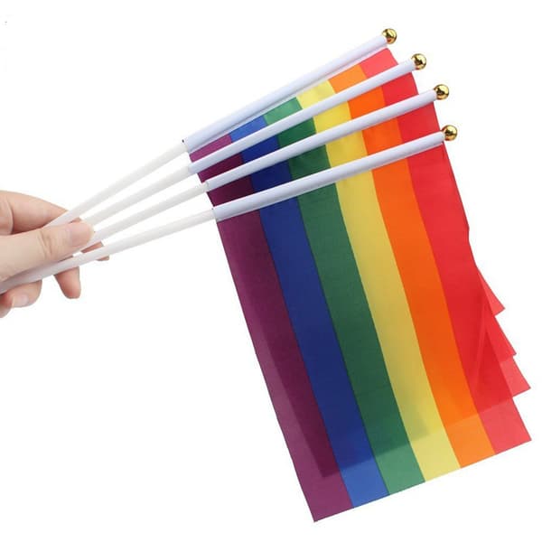 Prideflagg / Regnbueflagg (Liten)(f2) flerfarget multicolor multifärg