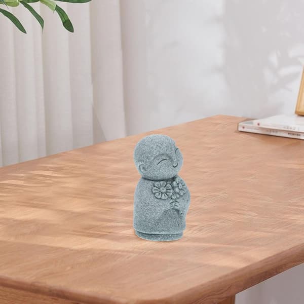 Buddha Skaper Åndelig Fredelig Atmosfære og Betydning Statue Munk Figur Sand