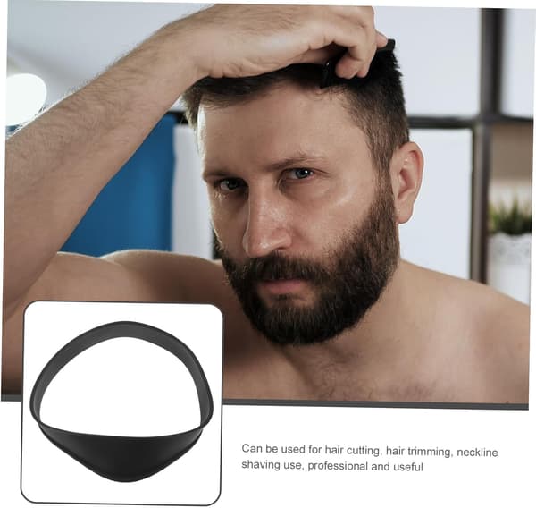 Barber Tape Fade Guide Hårtrimningsguide Justerbart Silikonformningsband för Hårklippning Pannband