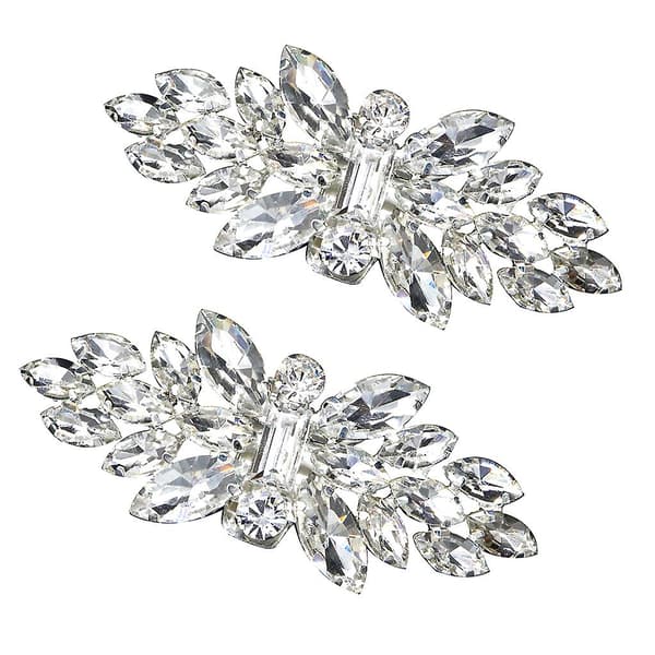 2 Stykker Høyhælte Skospenn Elegante For Rhinestone Skoklips