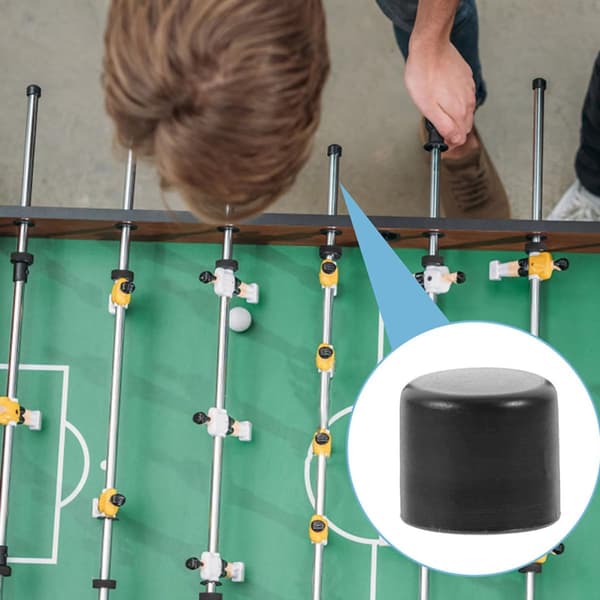 12 stk. Foosball Stanghætter 8 mm diameter bordfodboldtilbehør til 0,5-0,7 m borde