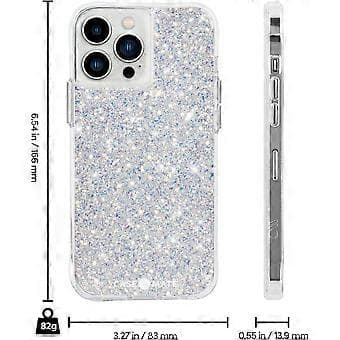 Deksel til iPhone 13 Pro Max - Reflekterende folieelement - 3 meter fallbeskyttelse - 6,7 tommer - Stardust