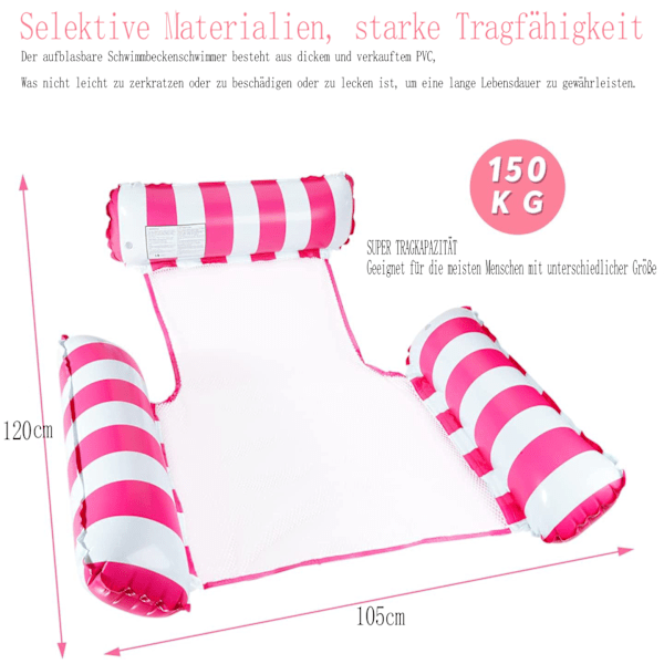 Pool Float 4-i-1 Vandmadras til pools