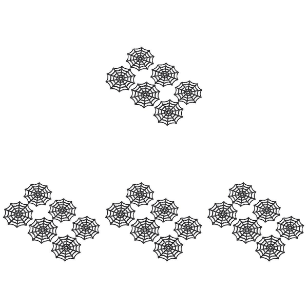 250 stk Plast Spindelvev Halloween Spindelvev Høytidstilbehør Til Halloween Dekorasjon (svart)200 200 pcs 5*5cm