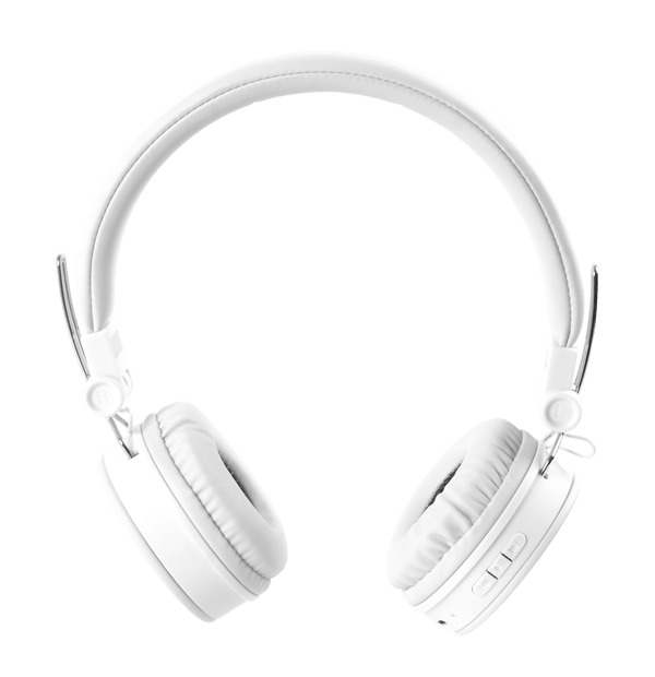 BT200 Vikbart on-ear BT-headset, 3,5 mm, vit Vit