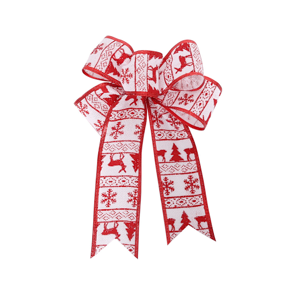 ３ STK Sløyfer fra Holiday Bows - Diagonal Stripete Julekrans Sløyfer for Juledekorasjoner & Håndverk