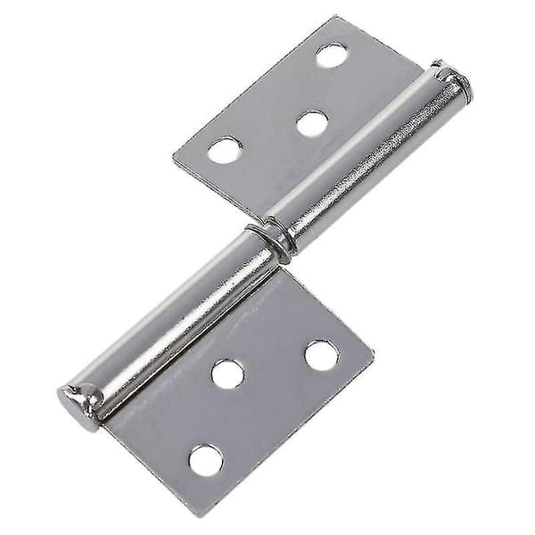 2 stk Sølv Tone Rustfritt Stål Vindusflagg Dørhengsler 6.1cm