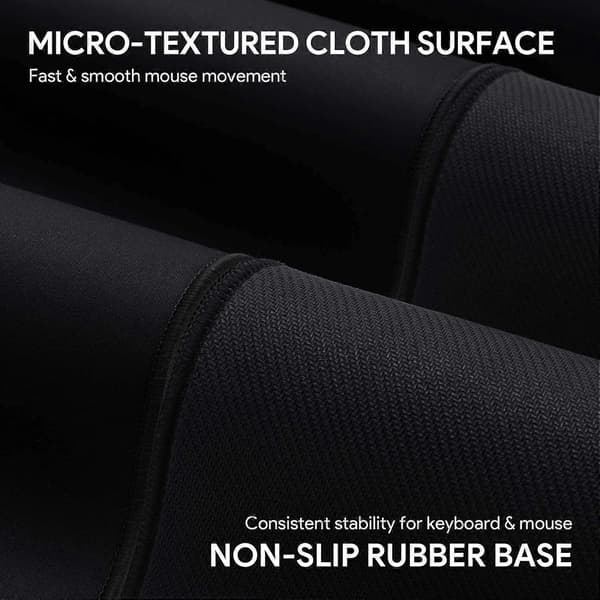 Large Gaming Mouse Pad 800 x 400 mm XXL Keyboard Mouse Mat, Non-Slip Rubber Waterproof Surface, Extended Desk Mat