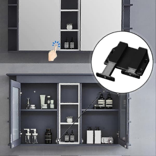 Magnetic Push Latch Heavy Duty Push to Open Abs Strong Suction Double Head Cabinet Door Push Latch For Kitchen Drawer Lock [DB]