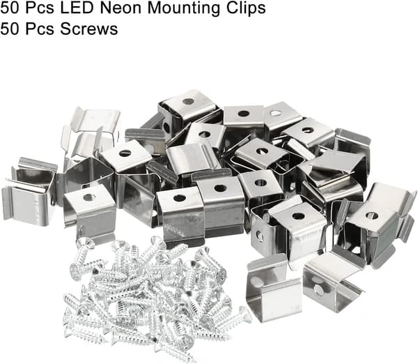 Reblys monteringsclips, til 8 mm til 11 mm vandtæt LED-strip size_name 80mm