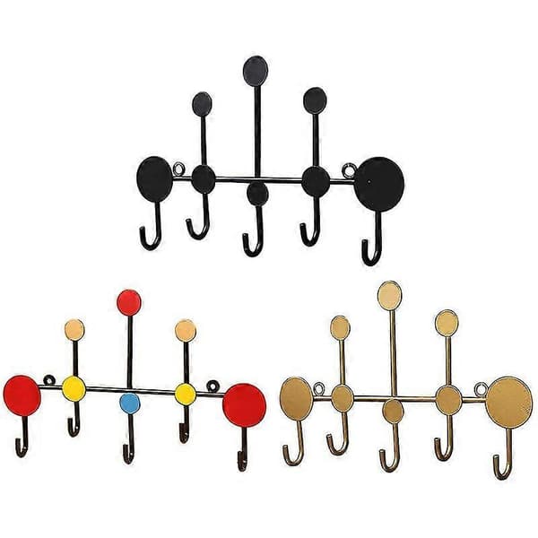 Wrought Iron Hook Simple Modern Coated Hook Wall Hanger Storage Rack