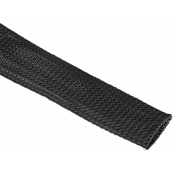 5M lång 30 mm diameter nylontyg flätad slangrör kabel elastiskt skydd