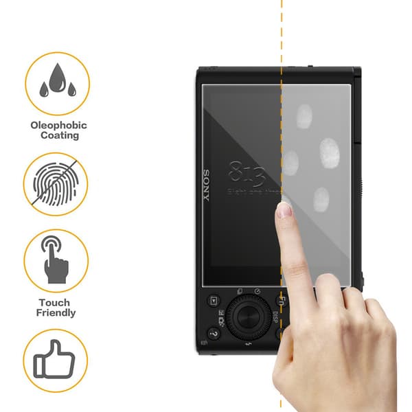 Tempered Glass Screen Protector for Sony RX100, 2-pack