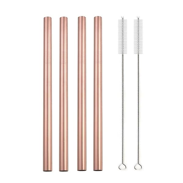 01 Rosaguld 4 stk. Store 12 mm Genanvendelige 304 Rustfrit Stål