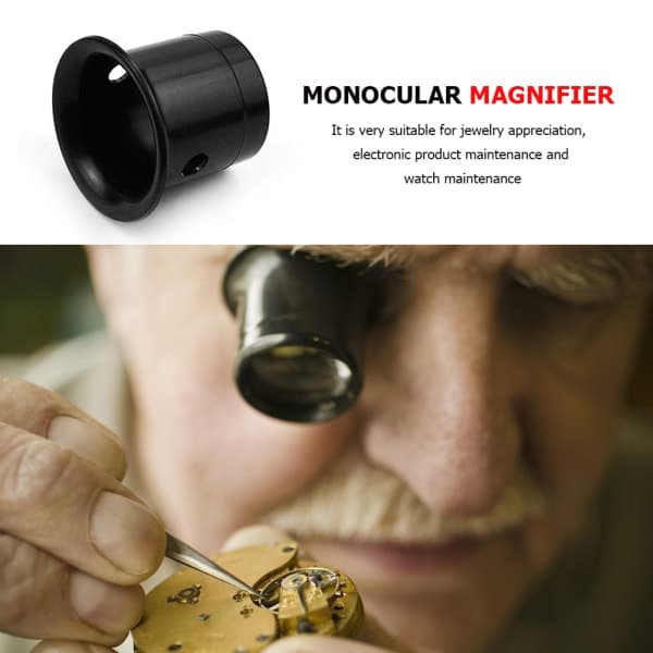 Forstørrelsesglas med 20x forstørrelse