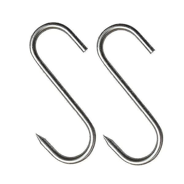 20 pcs Meat Hooks Stainless Steel with Pointed Tip for Butcher Shop Kitchen Hot and Cold Searching Practical Hook