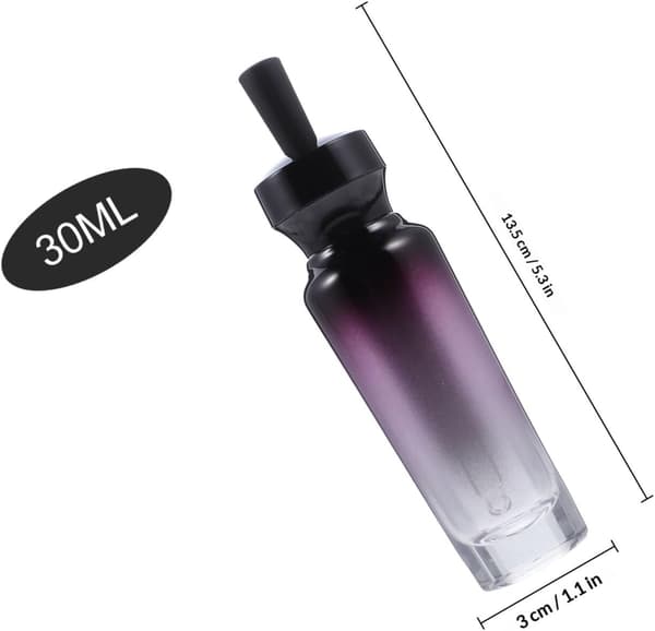 4st 30 ml glasdroppflaskor Tomma påfyllningsbara burkar för eteriska oljor Resemedicinförvaring Återanvändbara förpackningsbehållare