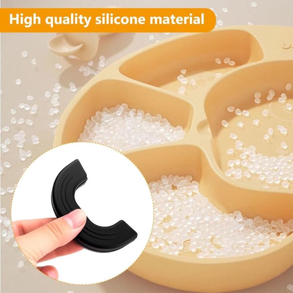 Silicone Handle Holder - Heat Resistant Pot Handle Covers - for Cast Iron Pans, Baking Sheets - Black - 3 Sizes