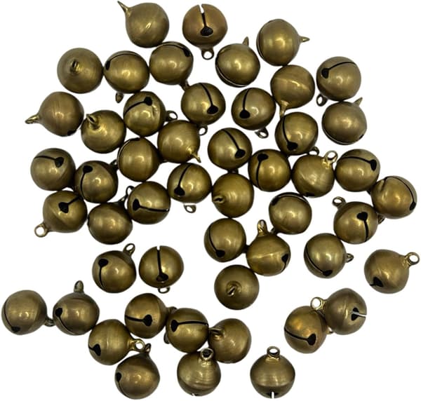 50 st små metallbjällror