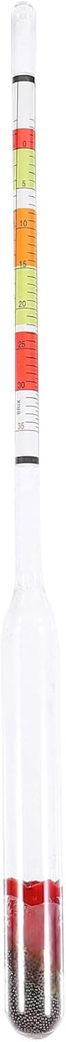 Tre-intervalls hydrometer for vinbrygging, øl, måling av lønnesirup, brukervennlig glass